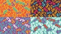 Javanese batik seamless pattern background