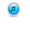 Abstract beautiful web button on classic music button design