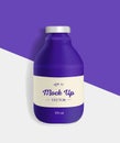 Grape bottle juice mockup.