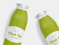 Avocado or broccoli juice package design