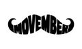 Movember prostate cancer awareness month. Men`s health concept. For poster, banner, card design, web.