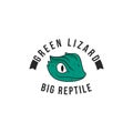 Lizard logo vector. Reptile logo vector. Wild animal logo template