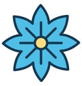 Blossom Vector Icon which can easily modified or edit Royalty Free Stock Photo