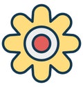 Blossom Vector Icon which can easily modified or edit Royalty Free Stock Photo
