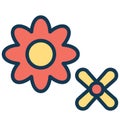 Bloom Vector Icon which can easily modified or edit Royalty Free Stock Photo