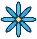 Blossom Vector Icon which can easily modified or edit Royalty Free Stock Photo
