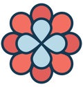 Daisy Vector Icon which can easily modified or edit Royalty Free Stock Photo