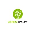 Green Tree logo - STOCK VECTOR ILLUSTRATION Royalty Free Stock Photo