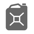 Fuel jerrycan icon. Canister for gasoline. Car oil sign