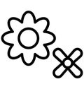Bloom Vector Icon which can easily modified or edit Royalty Free Stock Photo