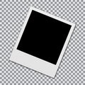 Blank polaroid photo frame