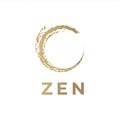 Brush Painting - Enso Zen Circle Vector Zen logo - Vector