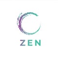 Brush Painting - Enso Zen Circle Vector Zen logo - Vector