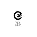 Brush Painting - Enso Zen Circle Vector Zen logo - Vector