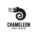 Chameleon icon logo design template