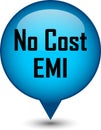 No cost EMI web button classic blue button white background