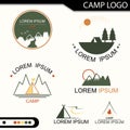 Adventure Camp Logo - Vector