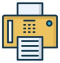 Fax Isolated Vector Icon which can easily modify or edit