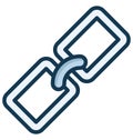 Backlink Isolated Vector Icon which can easily modify or edit Royalty Free Stock Photo