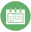 Calendar Isolated Vector Icon which can easily modify or edit Royalty Free Stock Photo