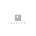 Interior design logo. Vector. Linear design emblem