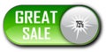 Grate sale 75% offer web button classic button white background Royalty Free Stock Photo