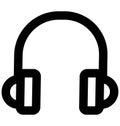Headphones Bold Line Icon which can easily modify or edit and color as well