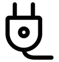Plug Bold Line Icon which can easily modify or edit and color as well Royalty Free Stock Photo