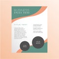 Modern business flyer design template