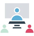 Online collaboration Isolated Vector icon which can easily modify or edit Royalty Free Stock Photo
