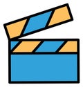 Cinematography Isolated Vector icon which can easily modify or edit Royalty Free Stock Photo