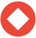 Rhombus Isolated Vector Icon which can easily modified or edit Royalty Free Stock Photo