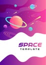 Space template - vector illustration