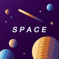 Space and planet background