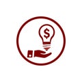 business, develop,setting, innovation, creative idea management icon Royalty Free Stock Photo