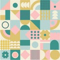 Geometric abstract pattern. vector surface mosaic print.