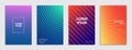 Colorful halftone gradients. Geometric patterns