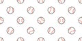 Baseball Seamless pattern vector sport tennis ball tile background scarf isolated repeat wallpaper Royalty Free Stock Photo