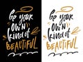 Fashion quote for your desugn. Hand lettering Royalty Free Stock Photo