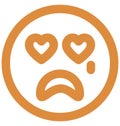 weeping, crying Vector Isolated Icon which can easily modify or edit