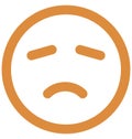 bemused face, nodding Vector Isolated Icon which can easily modify or edit