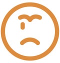 weeping, crying Vector Isolated r Icon which can easily modify or edit