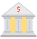 Bank Vector Icon Which can easily modify or edit