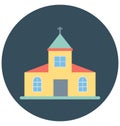 Print Blossom Vector Icon which can easily modified or edit Church Vector Icon Which can easily modify or edit Royalty Free Stock Photo