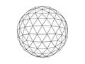 Geodesic sphere illustration vector Royalty Free Stock Photo