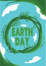 Happy earth day greeting card 22 april save earth