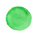 Abstract Watercolor Hand Paint Green Round Background Royalty Free Stock Photo