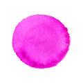 Abstract Watercolor Hand Paint Pink Round Background Royalty Free Stock Photo