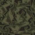 Urban camouflage in ethnic style, seamless texture. African camo pattern.