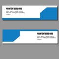 Abstract bussiness banner background blue